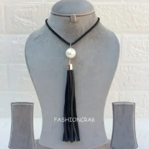 Long Pearl Chain Necklace