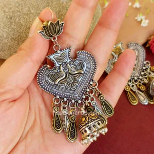 Fine Quality Dual Tone Jhumka Earring