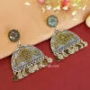 Peacock Embellished Ethnic Dual Tone Earring-01 Peacock Embellished Ethnic Dual Tone Earring