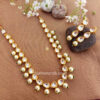 Pearl Drop Shape Kundan Set For Wedding