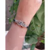 Silver Tone Om Damru Brass Ganesh Bracelet for Mens & Boys-03 Silver Tone Om Damru Brass Ganesh Bracelet for Mens & Boys
