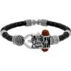Silver Tone Om Damru Brass Ganesh Bracelet for Mens & Boys Silver Tone Om Damru Brass Ganesh Bracelet for Mens & Boys