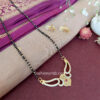 American Diamond Mangalsutra with Earrings for Women-01 American Diamond Mangalsutra with Earrings for Women
