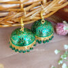 Dark Green Color Jhumka for Salwar Suit