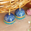 Indigo Blue Color Jhumka for Salwar Suit