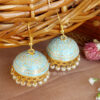 Light Blue Color Jhumka for Salwar Suit
