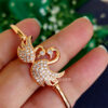 Rose Gold Swan Shaped Bracelet for Women
