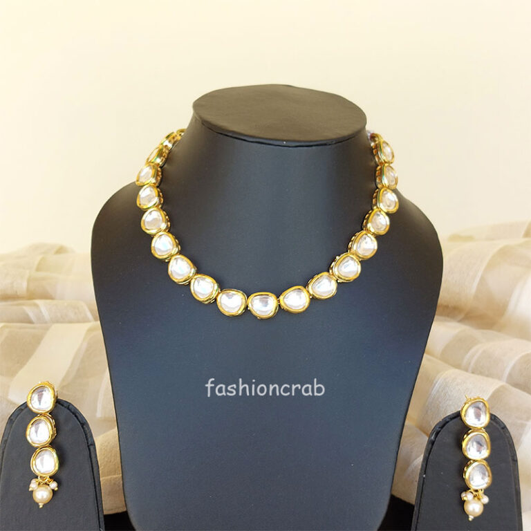 Single Line Kundan Set for Ladies