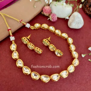 Single Line Kundan Set for Ladies
