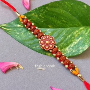 Beautiful Rudraksha Rakhi