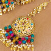 Multicolor Heavy Jadau Jhumka Earrings for Punjabi Suit