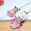 Pink Floral Lumba Rakhi Set