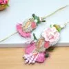 Pink Floral Lumba Rakhi Set