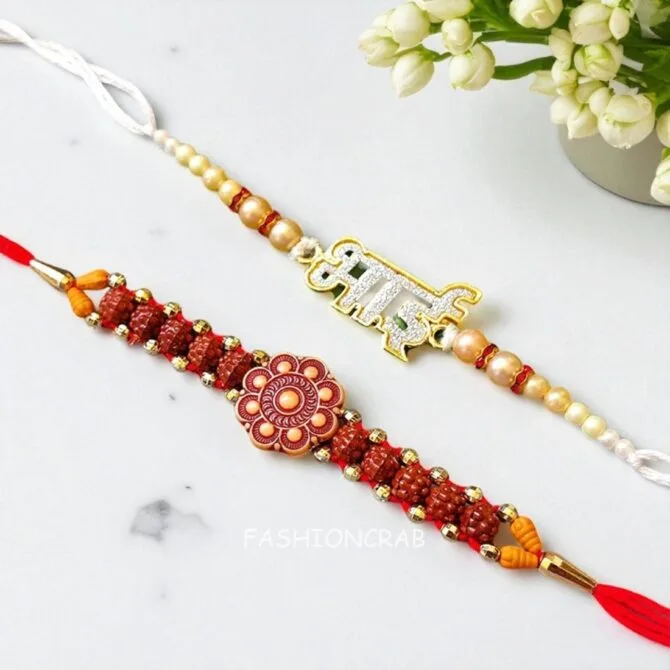 Set of 2 Divine Rakhi for Brother-02 Set of 2 Divine Rakhi for Brother