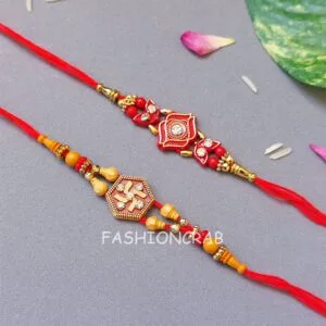 Set of 2 Fancy Thread Rakhi for Brother