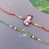 Set of 2 Stylish Bal Hanuman and Peacock Rakhi