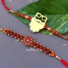Set of 2 Stylish Brother and Rudraksha Rakhi