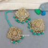 Shefali Maang Tikka Set - Sea Green