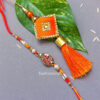 Shree Rakhi with Orange Tassel Lumba