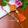 Shree Rakhi with Orange Tassel Lumba