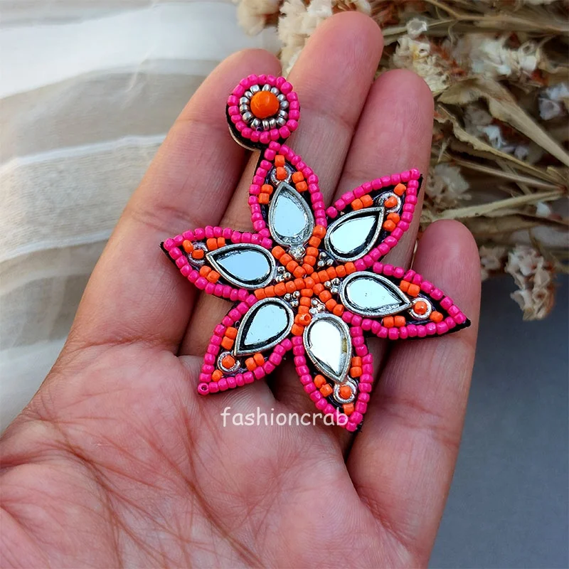 Handmade Earrings - Pink