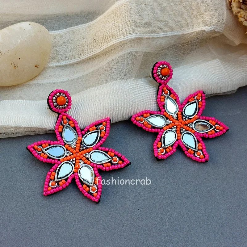Handmade Earrings - Pink