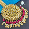 Oversized Kundan Maang Tikka - Pink-01 Oversized Kundan Maang Tikka - Pink