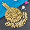 Oversized Kundan Maang Tikka - White