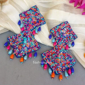 Multicolour Beads Earrings for Girls