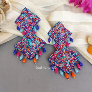 Multicolour Beads Earrings for Girls