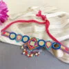 Multicolour Beads Western Choker Necklace for Girls-01 Multicolour Beads Western Choker Necklace for Girls