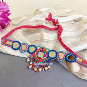 Multicolour Beads Western Choker Necklace for Girls