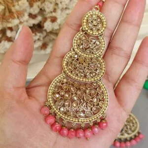 Rani Maang Tikka Set – Pink