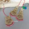 Rani Maang Tikka Set – Pink