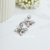 Crystal Silver Color Ear Stud for Girls