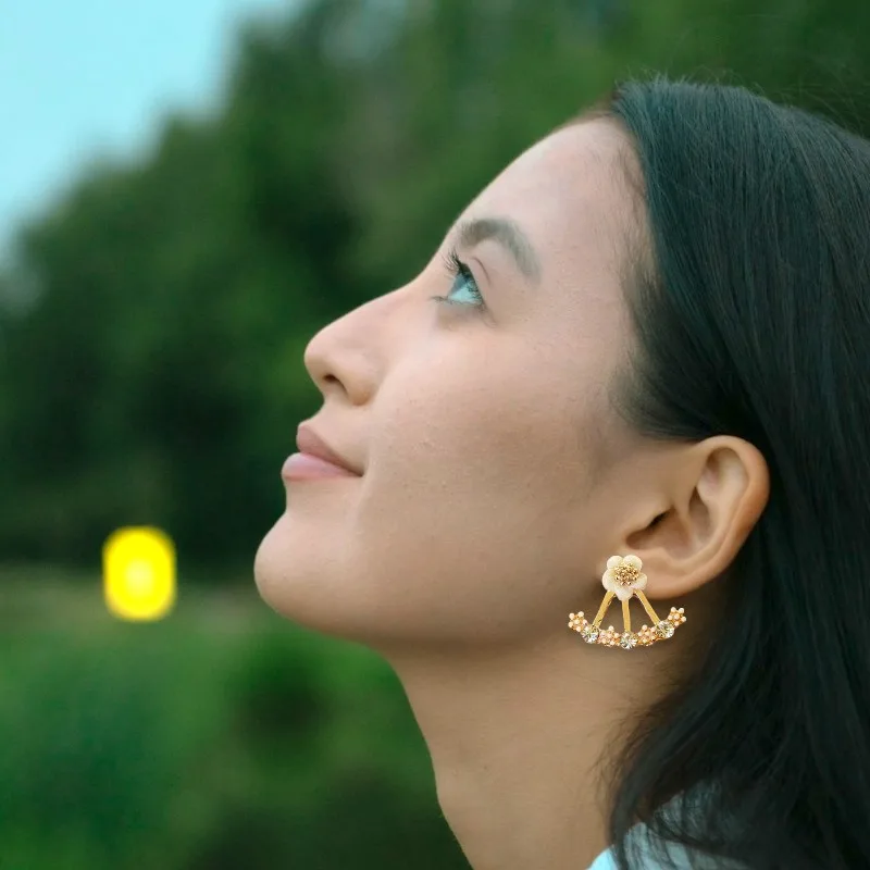 Flower Earrings Small Stud for Girls - Image 4