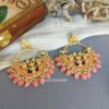 Peach Pearl Meenakari Earring