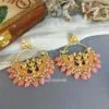 Peach Pearl Meenakari Earring