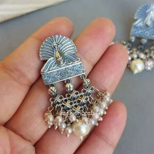 Beautiful Oxidised Earrings for Saree