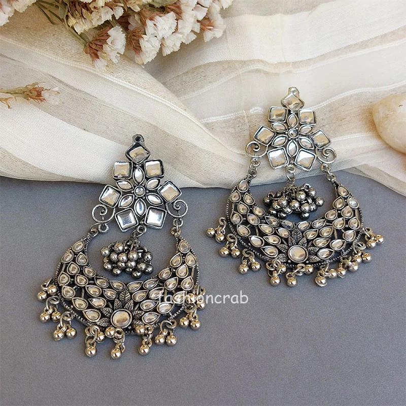 Handmade Oxidised Earrings for Girls