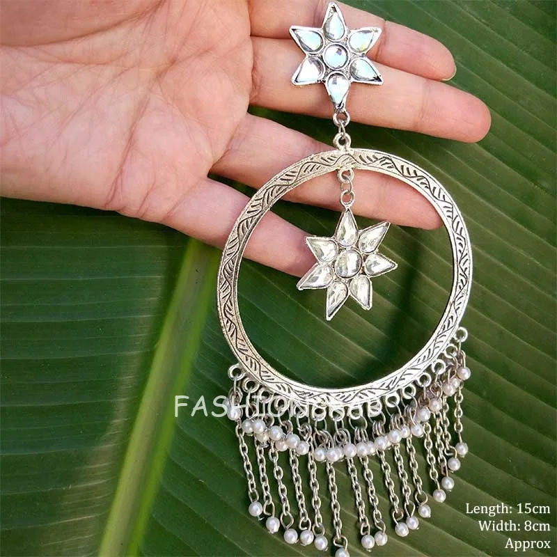 Kriti Sanon Oxidised Earrings