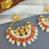 White Pearl Meenakari Earring-01 White Pearl Meenakari Earring