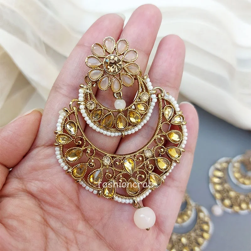 Earrings with Tikka Set for Wedding Function