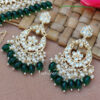 Green Pearl Kundan Set for Saree-01 Green Pearl Kundan Set for Saree