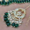 Green Pearl Kundan Set for Saree-02 Green Pearl Kundan Set for Saree