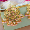Jadau Small Jhumka Earring Set - Light Pink