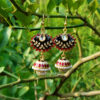 Kundan Black Meenakari Earring
