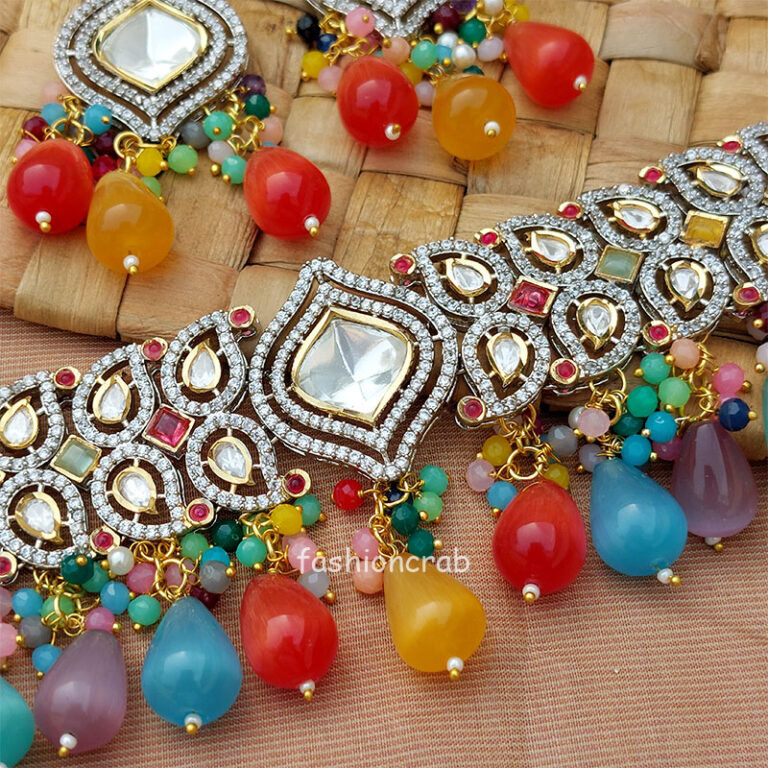 Kundan Bridal Set - Multicolor