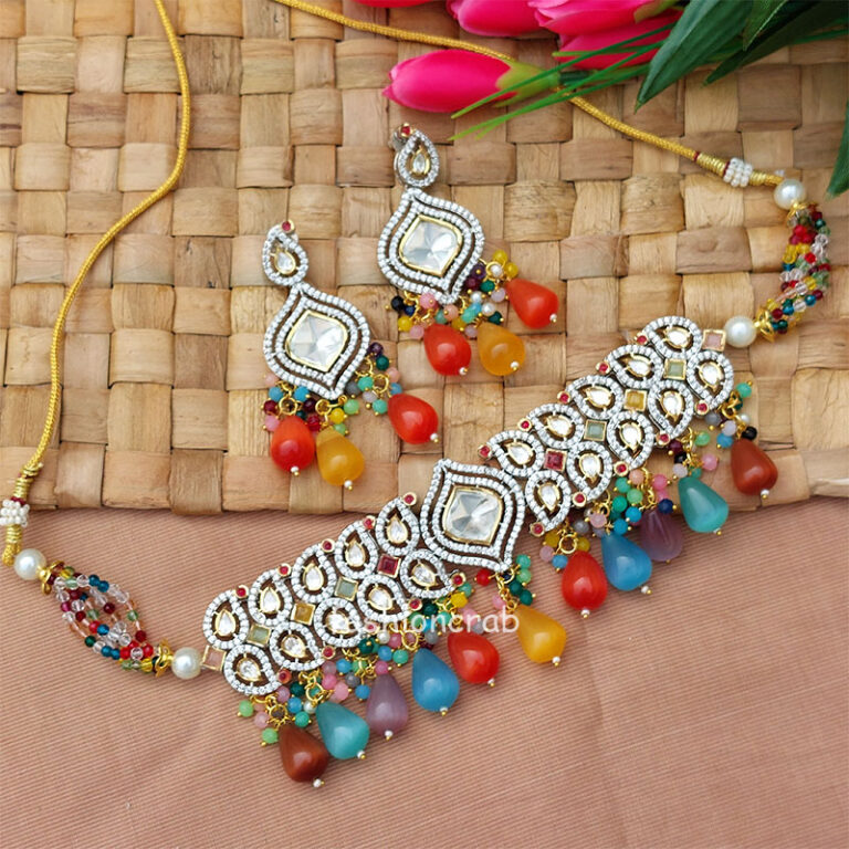 Kundan Bridal Set - Multicolor