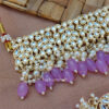 Lavender Pearl Kundan Set for Saree-03 Lavender Pearl Kundan Set for Saree
